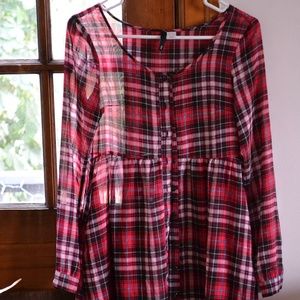 Cute Checkered Print Dress!